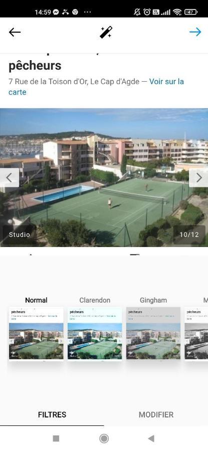 Studio Cabine Ile Des Pecheurs Cap D'Agde Tennis Dış mekan fotoğraf