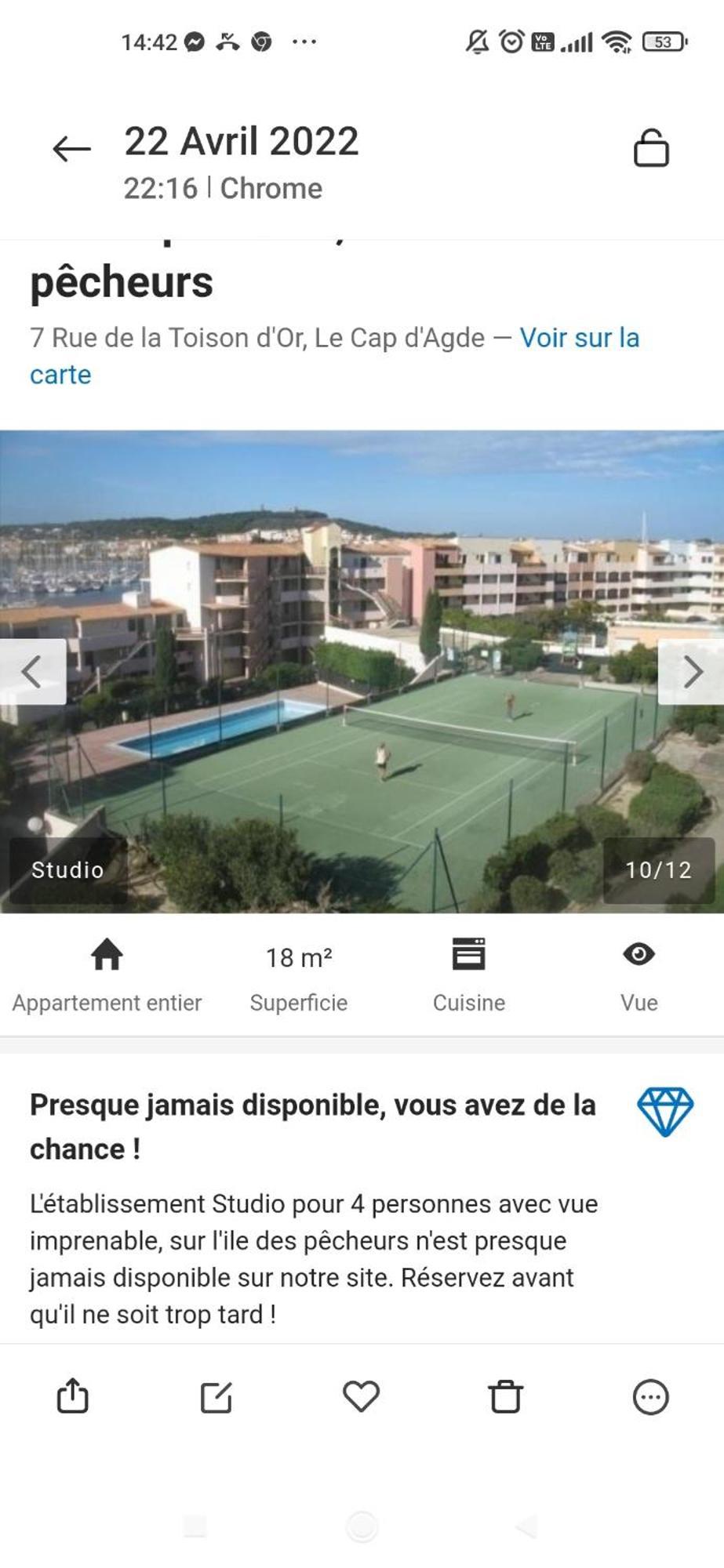 Studio Cabine Ile Des Pecheurs Cap D'Agde Tennis Dış mekan fotoğraf